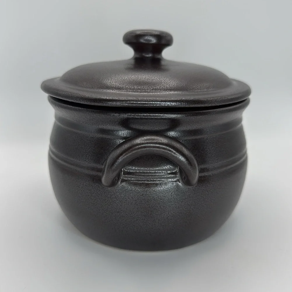 Vintage Hoganas Keramik Bean Pot Stoneware - Picture 7 of 11